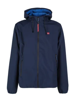 Norway Giacca a vento da uomo impermeabile con cappuccio e zip