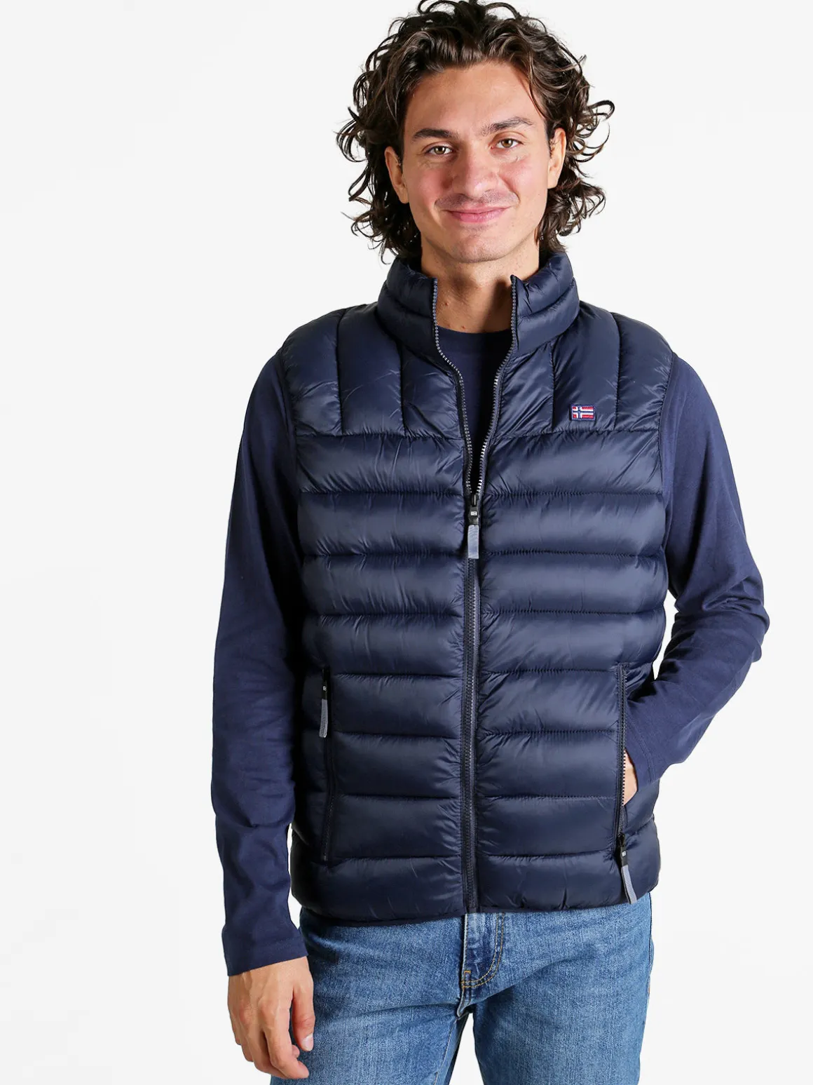 Norway Gilet da uomo con cerniera imbottito