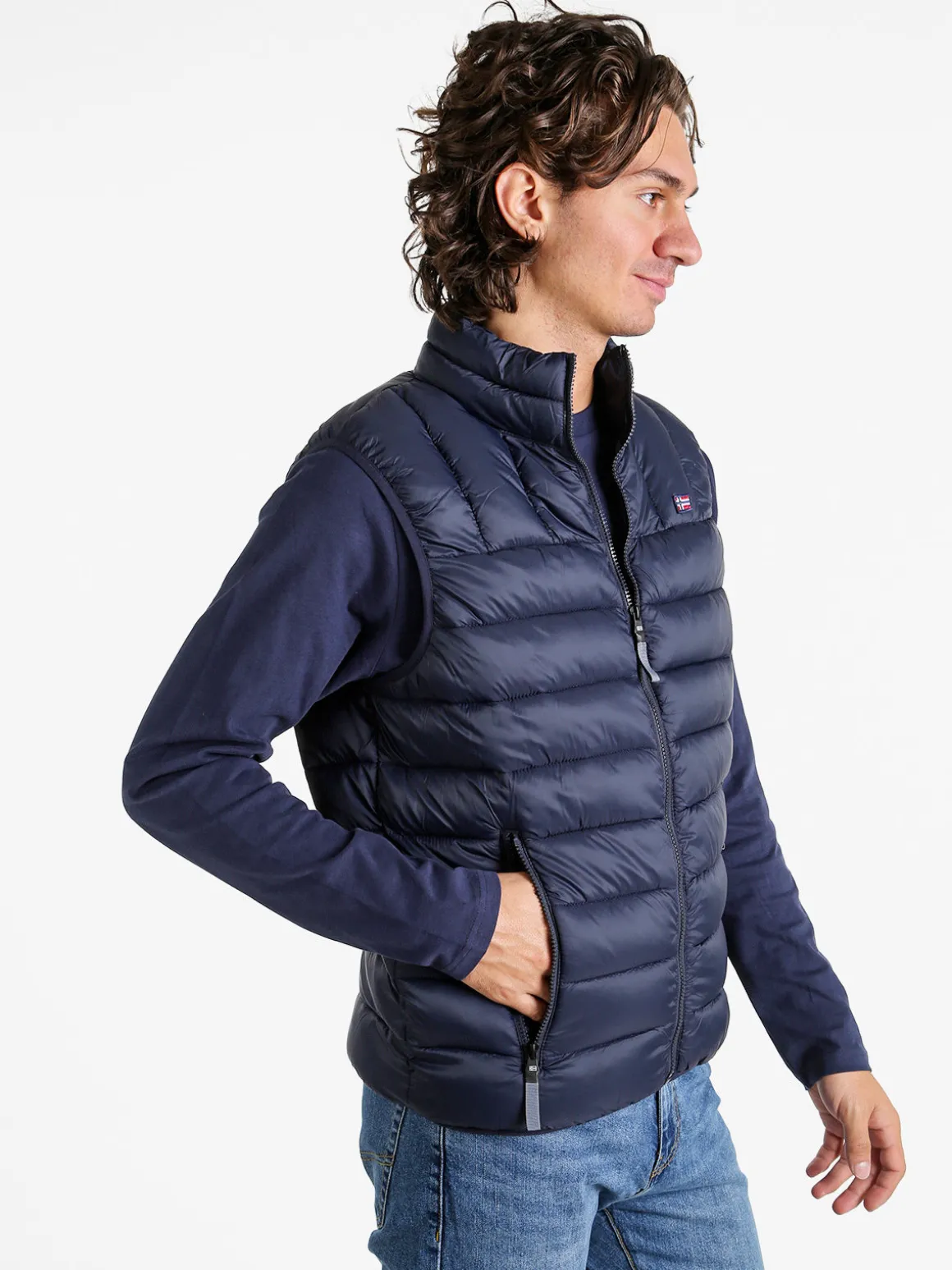 Norway Gilet da uomo con cerniera imbottito