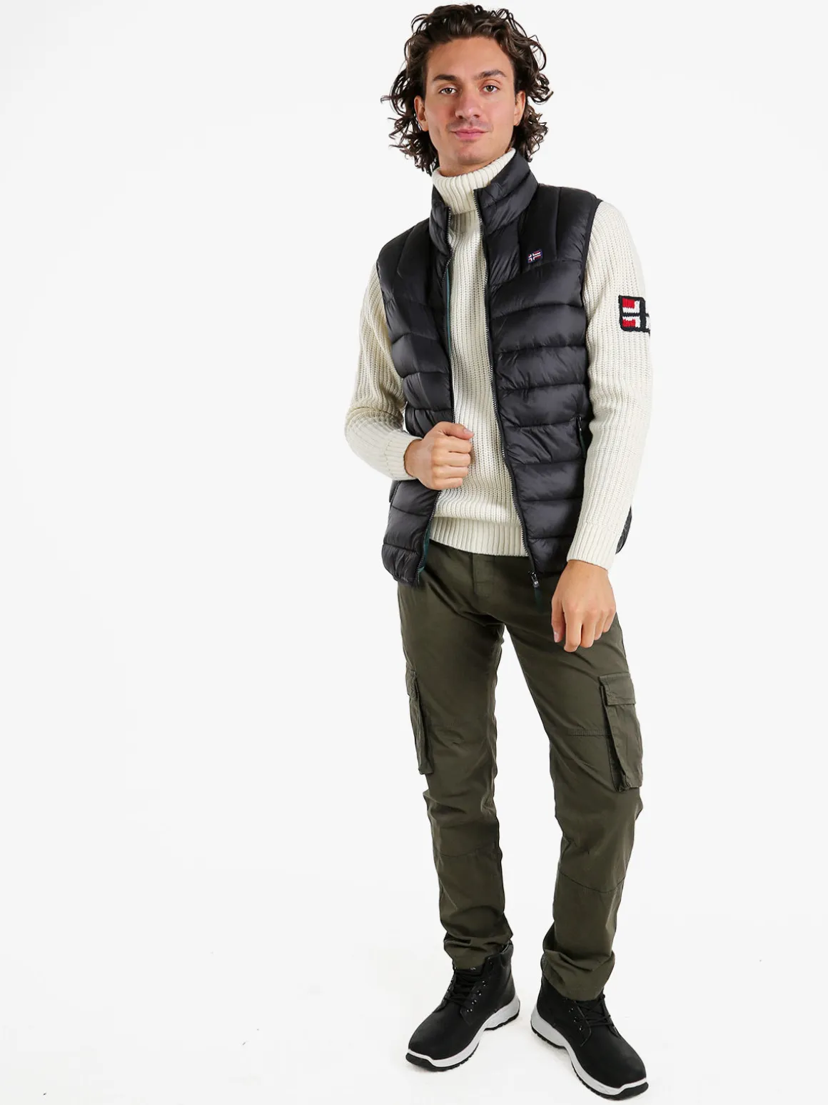 Norway Gilet da uomo con cerniera imbottito