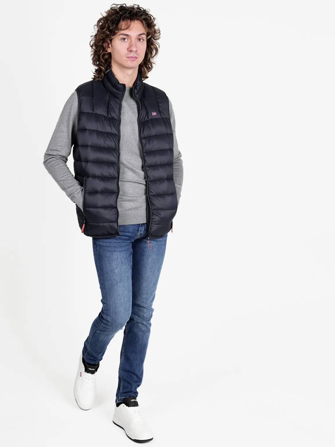 Norway Gilet da uomo con cerniera imbottito