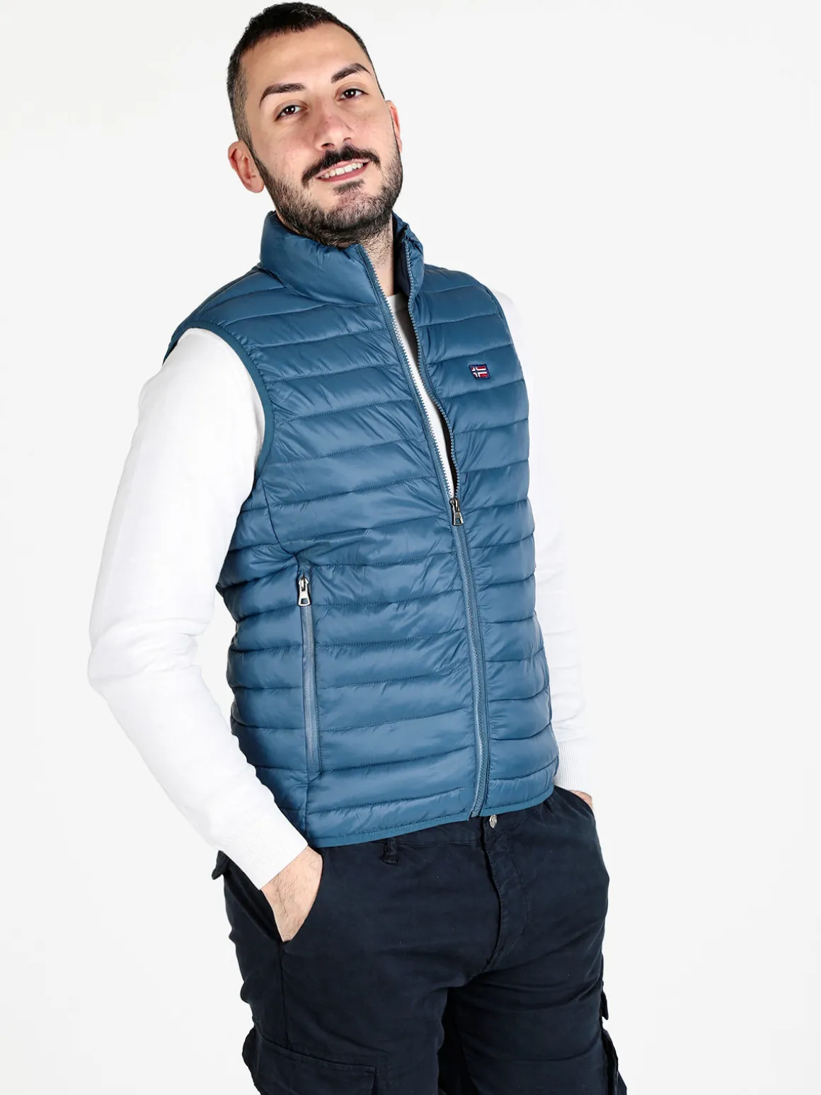 Norway Gilet da uomo imbottito con zip