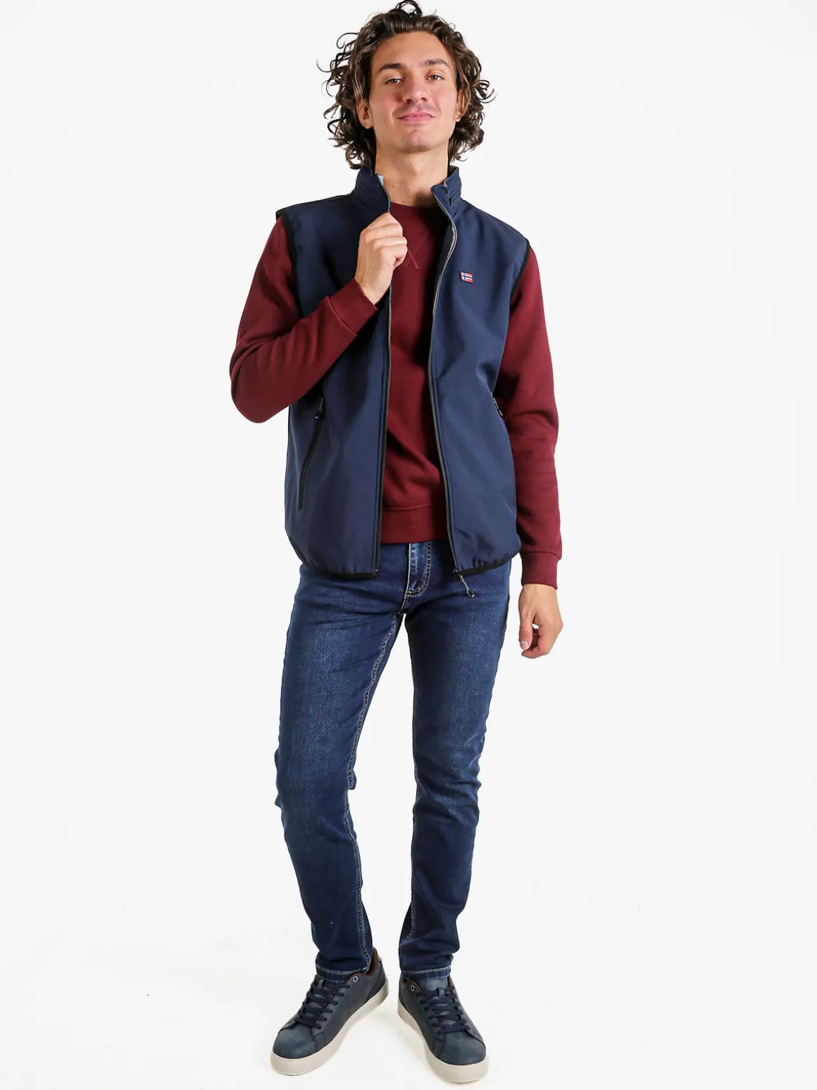 Norway Gilet impermeabile da uomo - blu