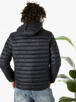 Norway Giubbino da uomo modello 100 grammi con cappuccio e zip - nero