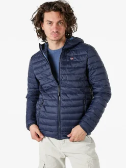 Norway Giubbino da uomo modello 100 grammi con cappuccio e zip - blu scuro