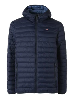 Norway Giubbino da uomo modello 100 grammi con cappuccio e zip - blu scuro