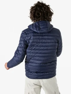 Norway Giubbino da uomo modello 100 grammi con cappuccio e zip - blu scuro