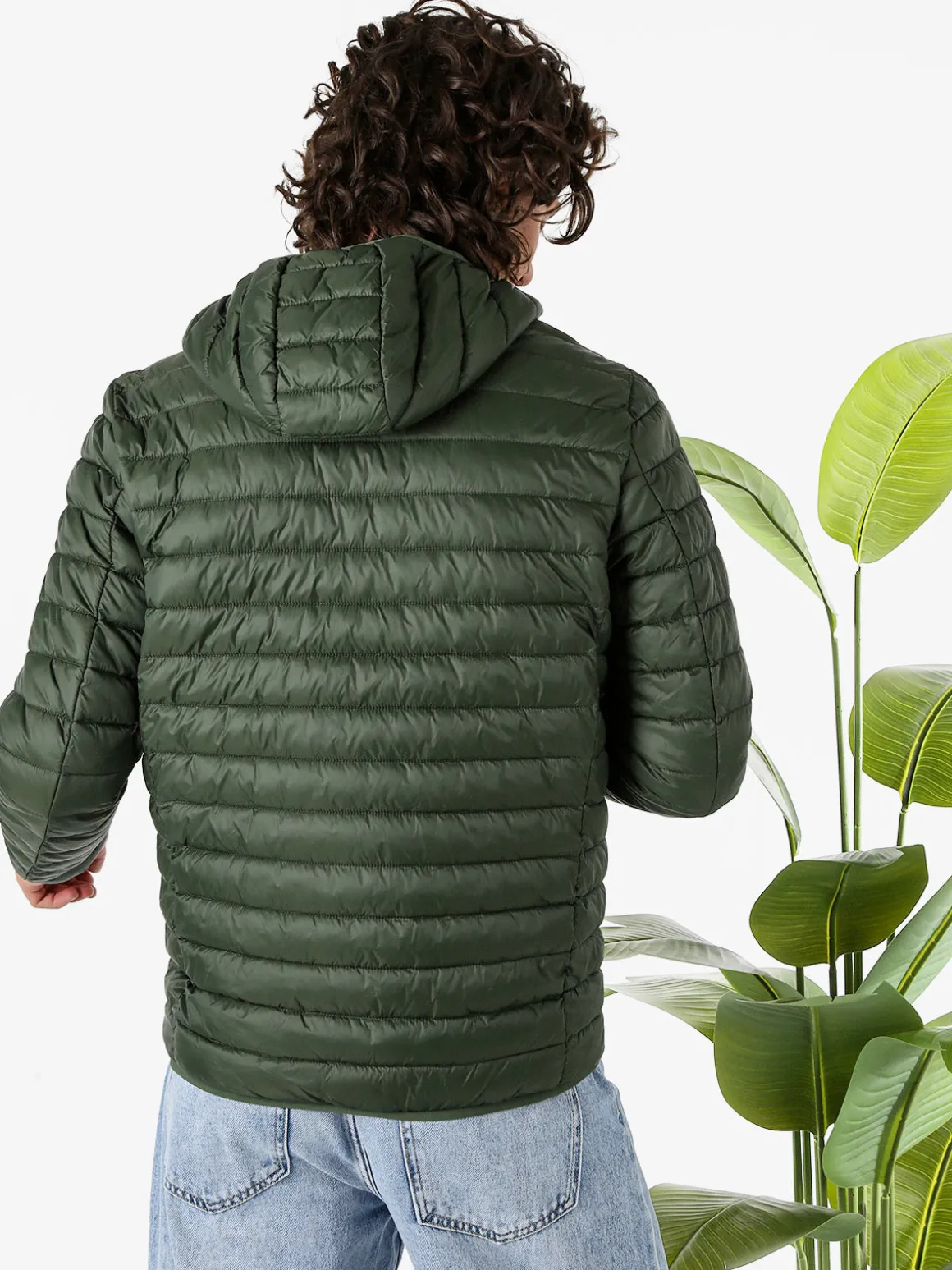 Norway Giubbino da uomo modello 100 grammi con cappuccio e zip - militare