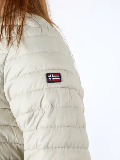 Norway Giubbino donna modello 100 grammi con zip - bianco
