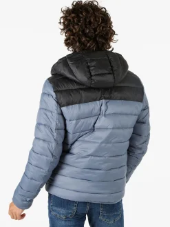 Norway Giubbotto imbottito da uomo con cappuccio e zip - cielo