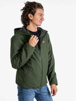 Norway Giubbotto impermeabile da uomo con cappuccio e zip - blu scuro