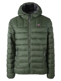 Norway Giubbotto piumino da uomo con cappuccio e zip - blu scuro
