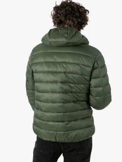 Norway Giubbotto piumino da uomo con cappuccio e zip - blu scuro