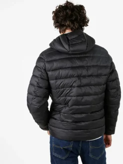 Norway Giubbotto piumino da uomo con cappuccio e zip - nero