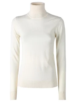 Norway Maglia dolcevita donna in tinta unita - panna