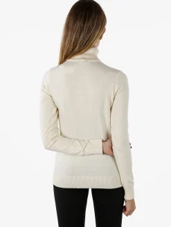 Norway Maglia dolcevita donna in tinta unita - panna