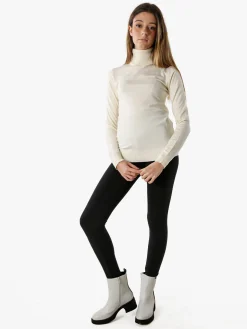 Norway Maglia dolcevita donna in tinta unita - panna