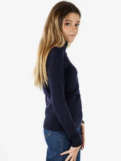 Norway Maglia dolcevita donna in tinta unita - blu scuro