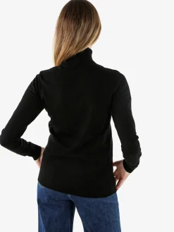 Norway Maglia dolcevita donna in tinta unita - nero