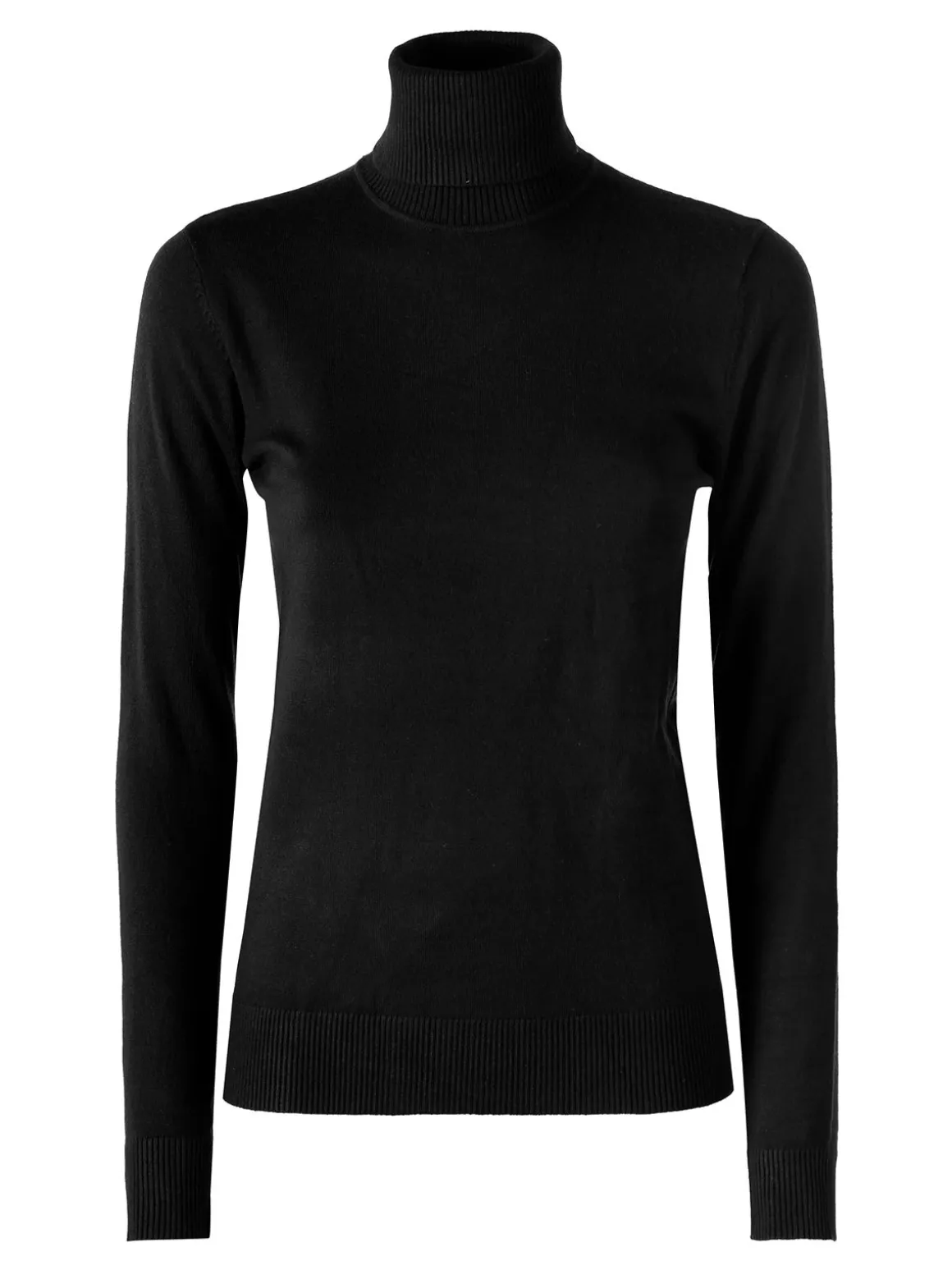 Norway Maglia dolcevita donna in tinta unita - nero