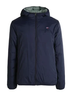 Norway Piumino da uomo reversibile con cappuccio - blu scuro