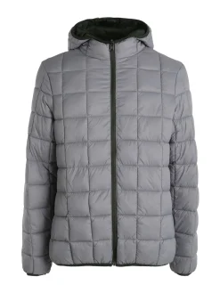 Norway Piumino da uomo reversibile con cappuccio - militare