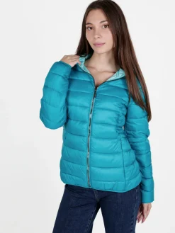 Norway Piumino donna con cappuccio e zip