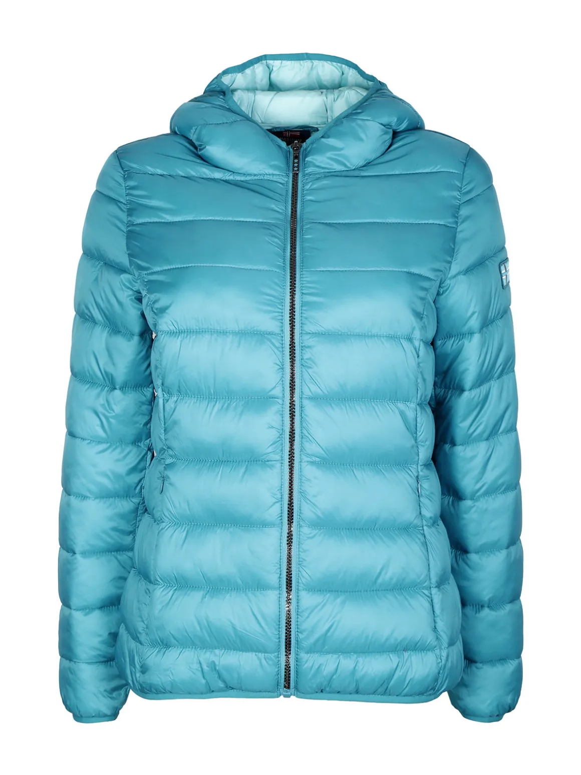 Norway Piumino donna con cappuccio e zip