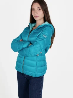 Norway Piumino donna con cappuccio e zip