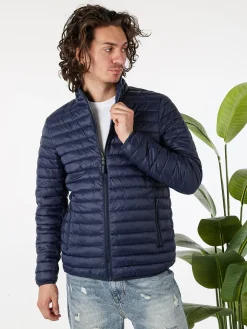 Norway Piumino leggero da uomo con zip - blu scuro