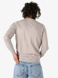 Norway Pullover da uomo in cotone con logo - nudo