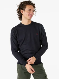 Norway Pullover girocollo da uomo in maglia - blu scuro