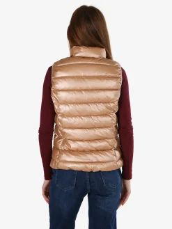 Norway Smanicato donna imbottito con zip - albicocca