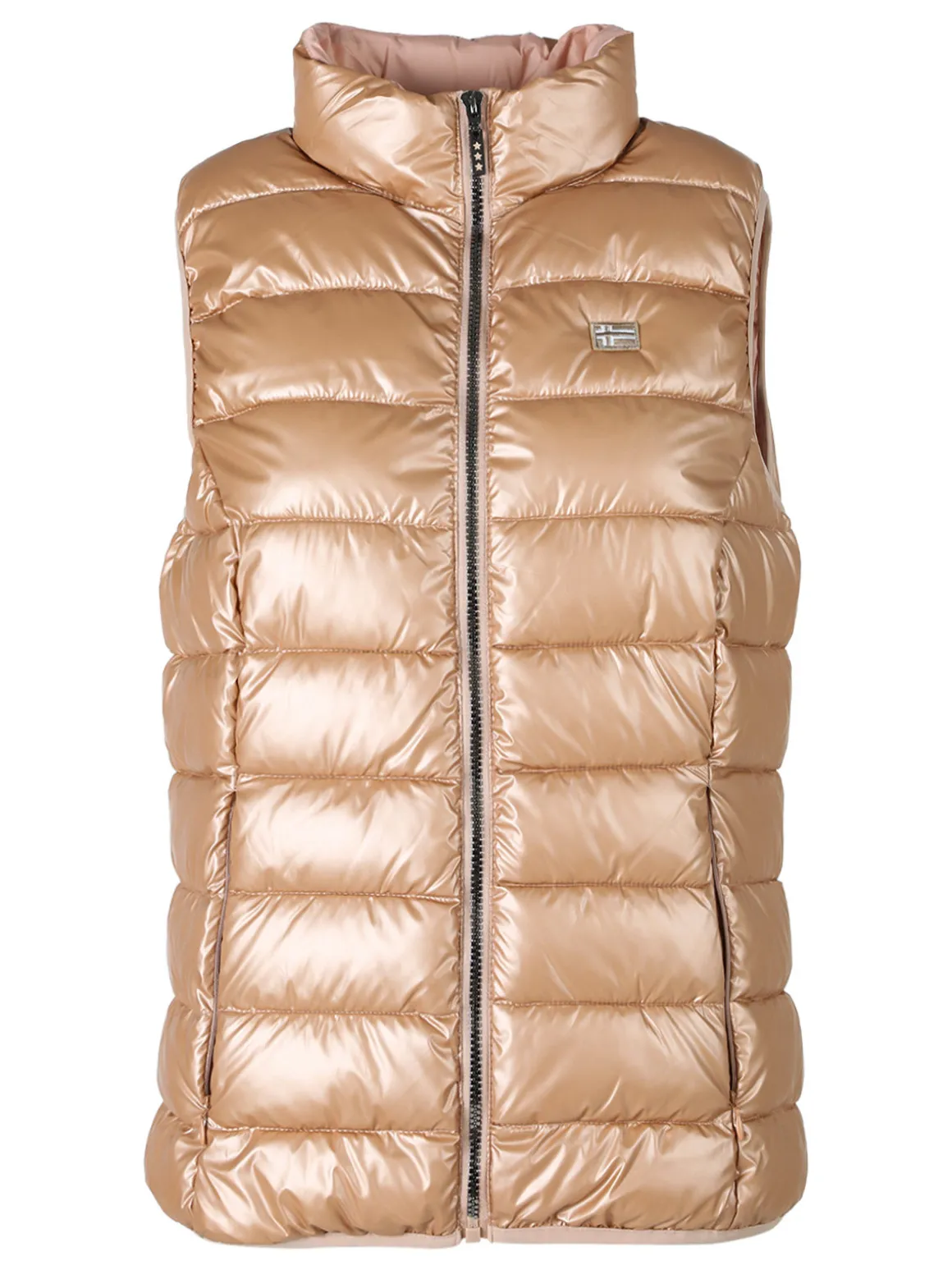 Norway Smanicato donna imbottito con zip - albicocca