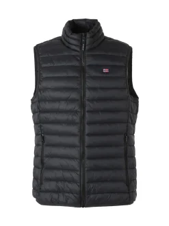 Norway Smanicato imbottito da uomo con zip - nero