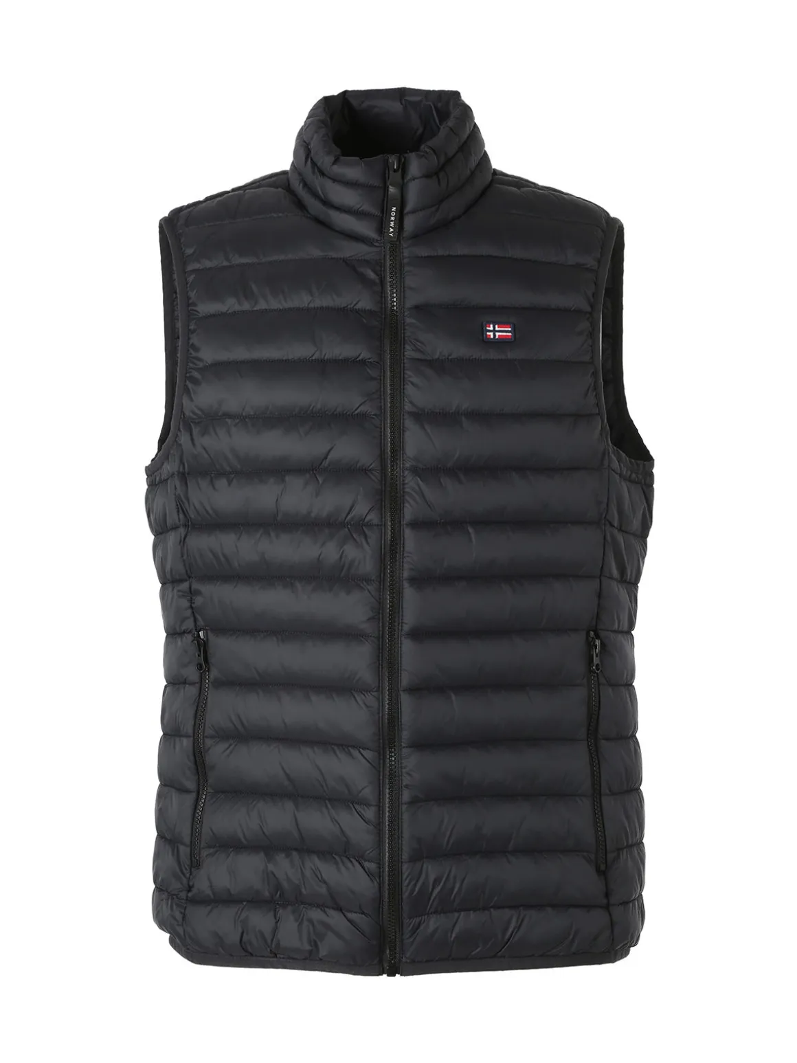 Norway Smanicato imbottito da uomo con zip - nero