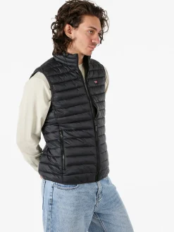 Norway Smanicato imbottito da uomo con zip - nero