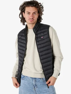 Norway Smanicato imbottito da uomo con zip - nero
