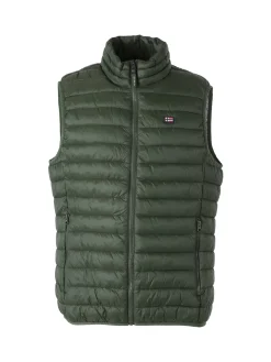 Norway Smanicato imbottito da uomo con zip - militare