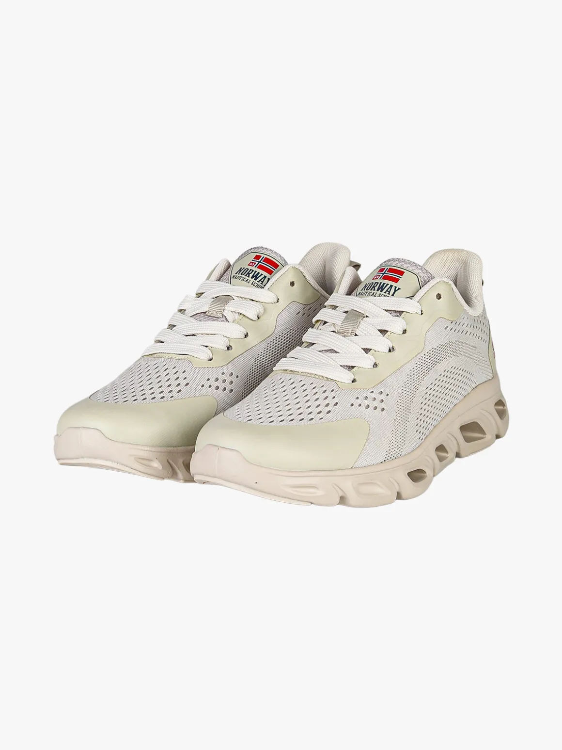 Norway Sneakers da donna sportive in tessuto - beige