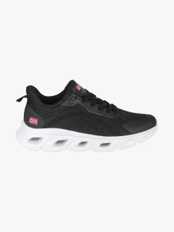 Norway Sneakers da donna sportive in tessuto - nero