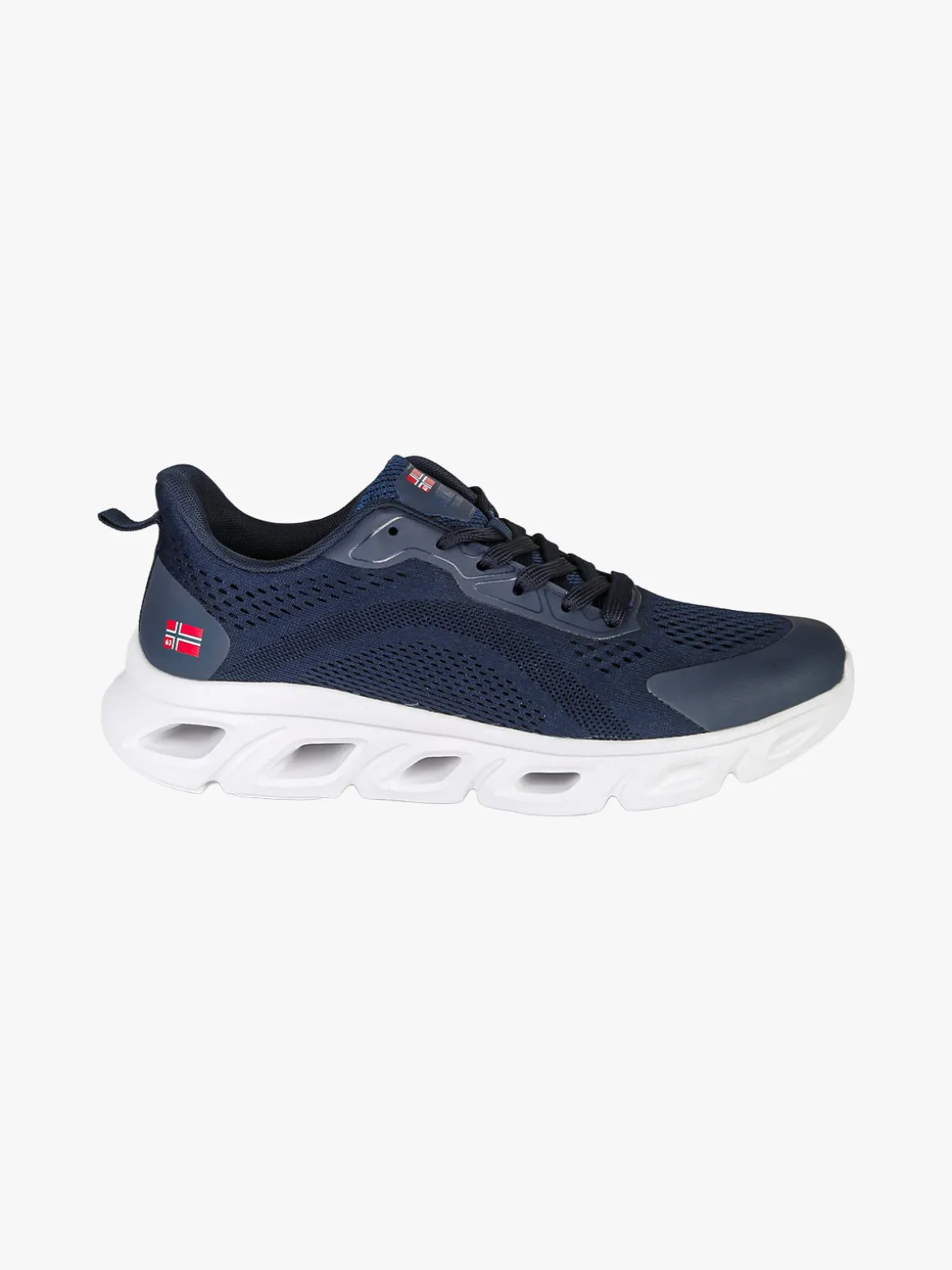 Norway Sneakers da uomo sportive in tessuto - blu scuro