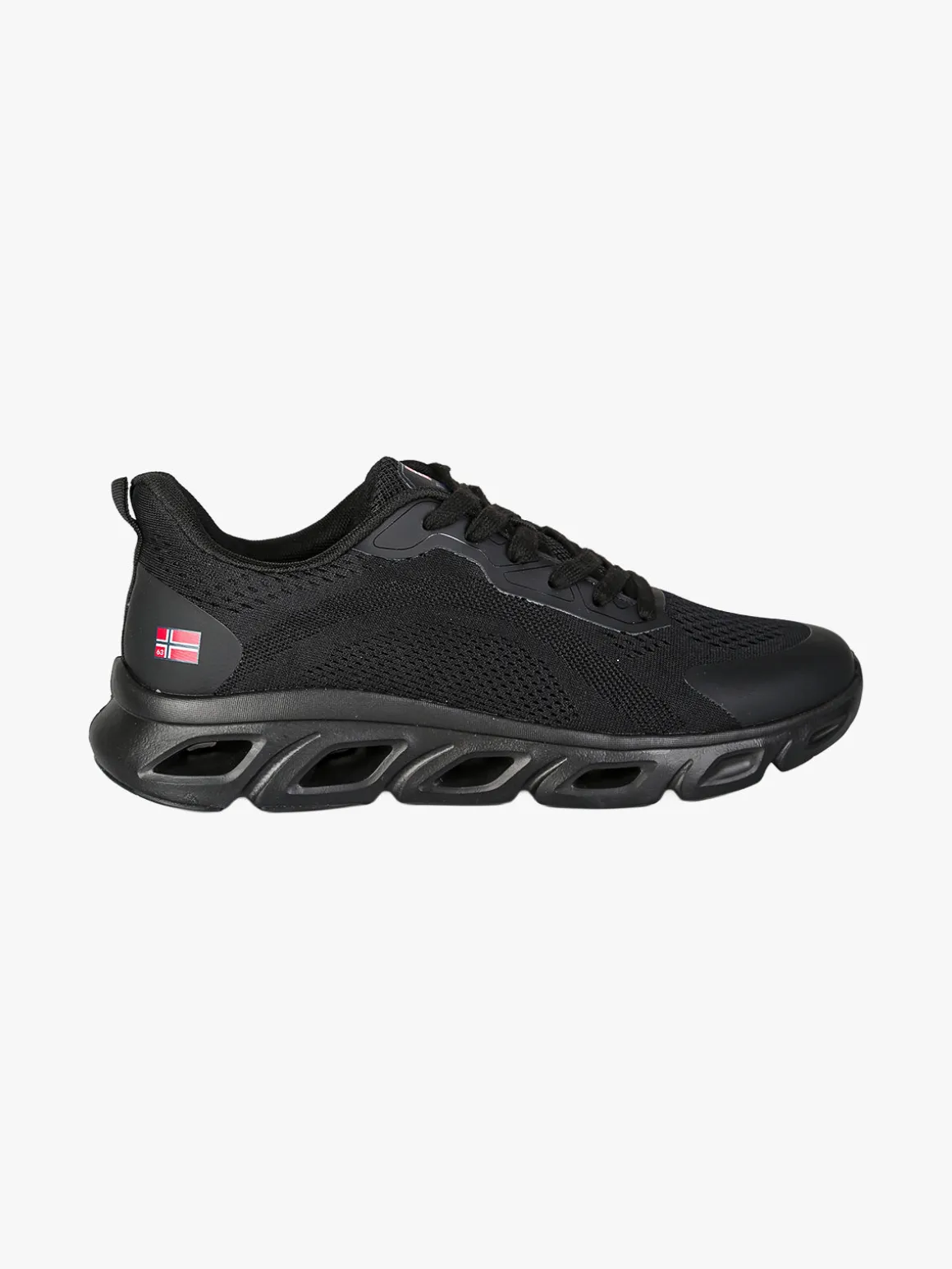 Norway Sneakers da uomo sportive in tessuto - nero