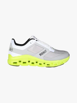 Norway Sneakers sportive da uomo con intersuola geometrica - grigio