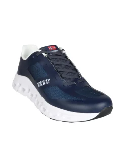 Norway Sneakers sportive da uomo con intersuola geometrica - blu scuro