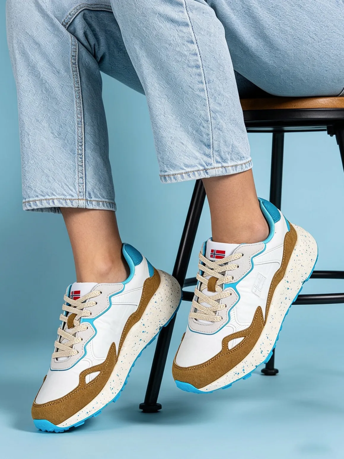 Norway Sneakers stringate da donna - bianco