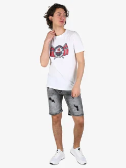 Norway T-shirt da uomo in cotone con stampa