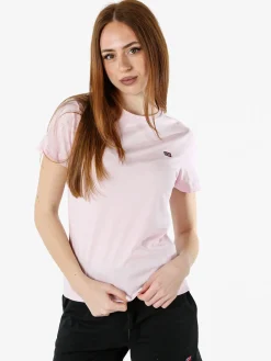 Norway T-shirt donna in cotone con logo - rosa