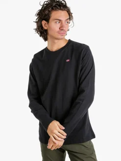 Norway T-shirt maniche lunghe da uomo in cotone - nero