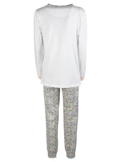 Nottingham Pigiama lungo da donna in cotone jersey